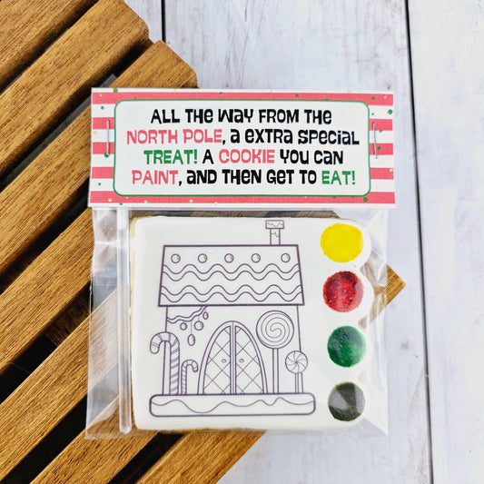 Christmas/ Elf On The Shelf Paint Your Own (PYO) Cookie