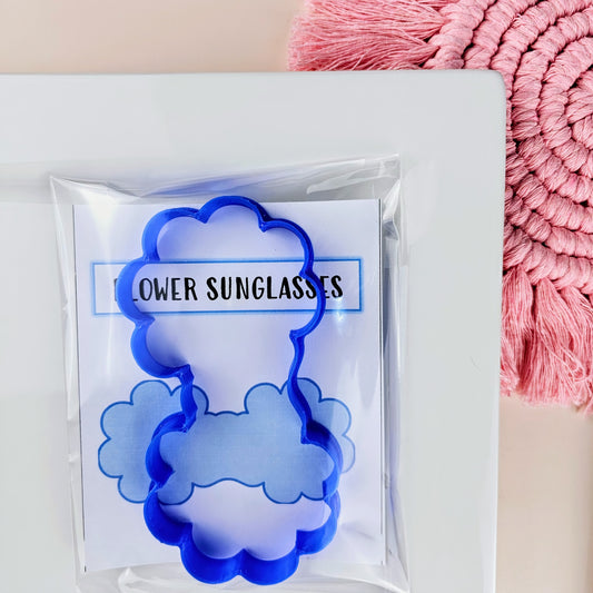 Flower Sunglasses Cookie Cutter