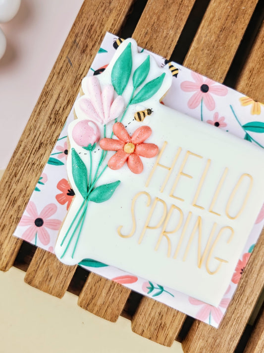 Spring Coral Cookie Card 3