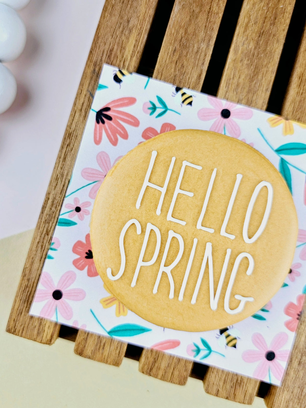 Spring Coral Cookie Card 2