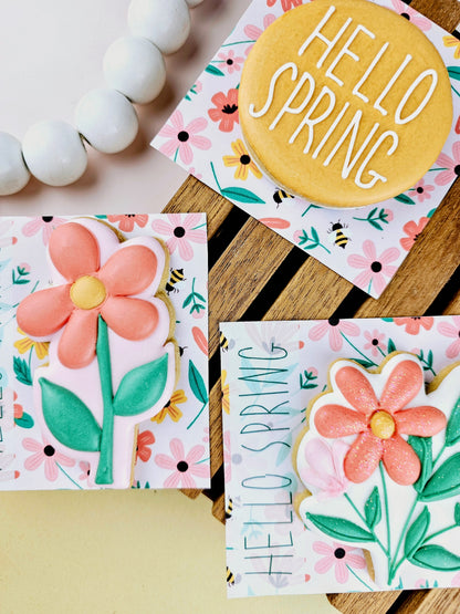 Spring Coral Cookie Card 1