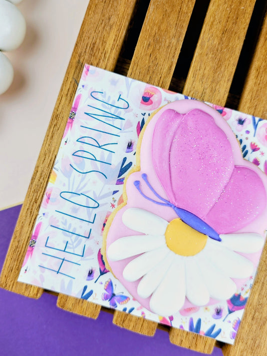Spring Purple Cookie Card 1