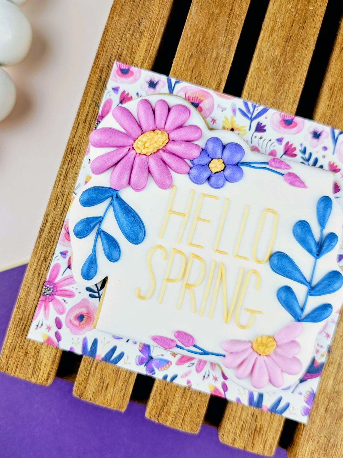 Spring Purple Cookie Card 3