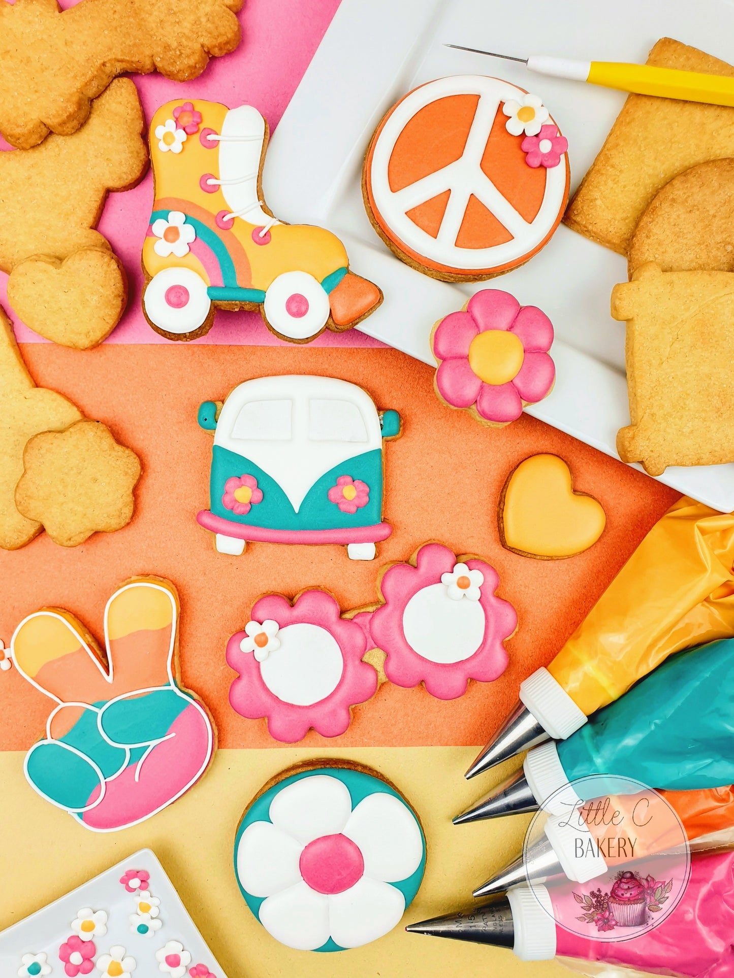Flower Sunglasses Cookie Cutter